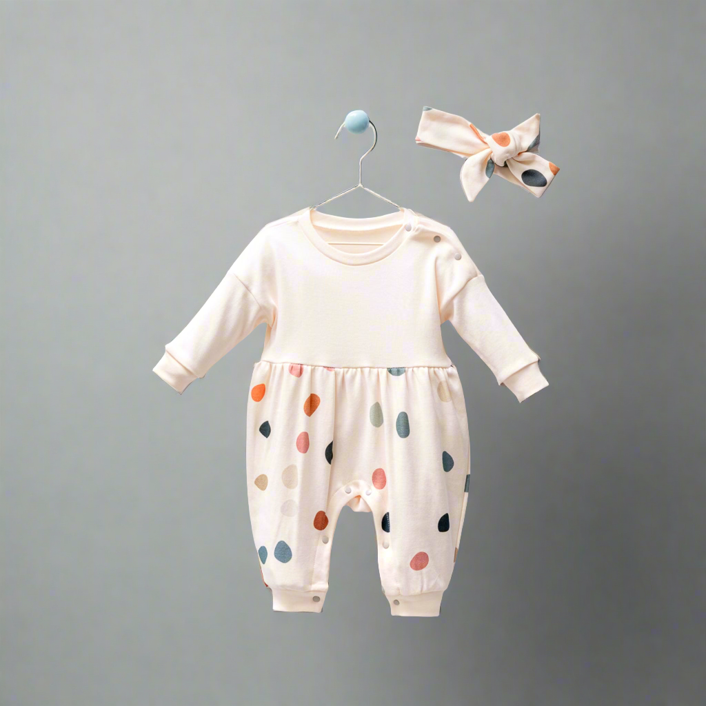 Romper & Headband set - Little confetti