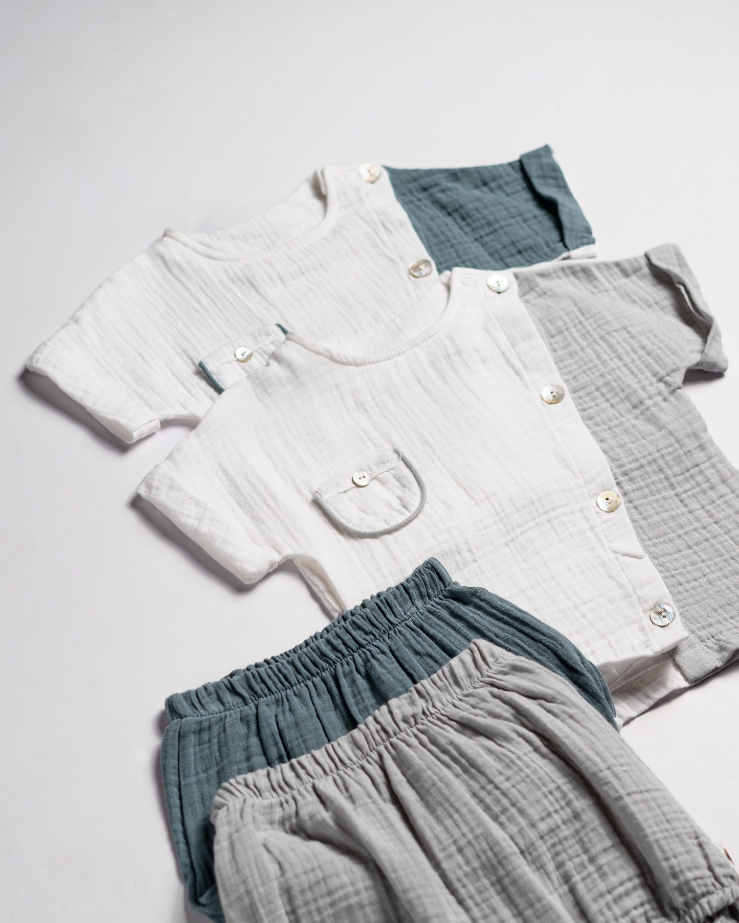 Two-Tone Tee & Shorts Set